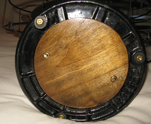 Bottom Bell Wood Plate View